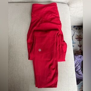 lululemon athletica Red Leggings